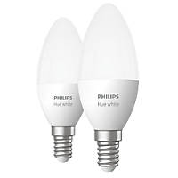 Philips Hue Bluetooth SES Candle LED Smart Light Bulb 40W 806lm 2 Pack