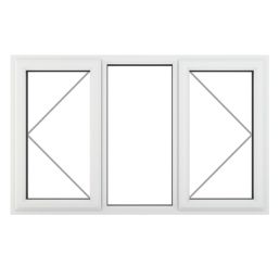 Crystal  Left & Right-Hand Opening Clear Double-Glazed Casement White uPVC Window 1770mm x 1190mm
