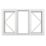 Crystal  Left & Right-Hand Opening Clear Double-Glazed Casement White uPVC Window 1770mm x 1190mm