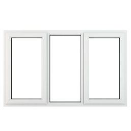 Crystal  Left & Right-Hand Opening Clear Double-Glazed Casement White uPVC Window 1770mm x 1190mm