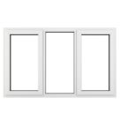 Crystal  Left & Right-Handed Clear Double-Glazed Casement White uPVC Window 1770mm x 1190mm