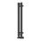 Reina 800mm x 108mm 561BTU Black Flat Designer Towel Radiator