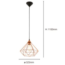 Eglo Tarbes Single Pendant Light Copper