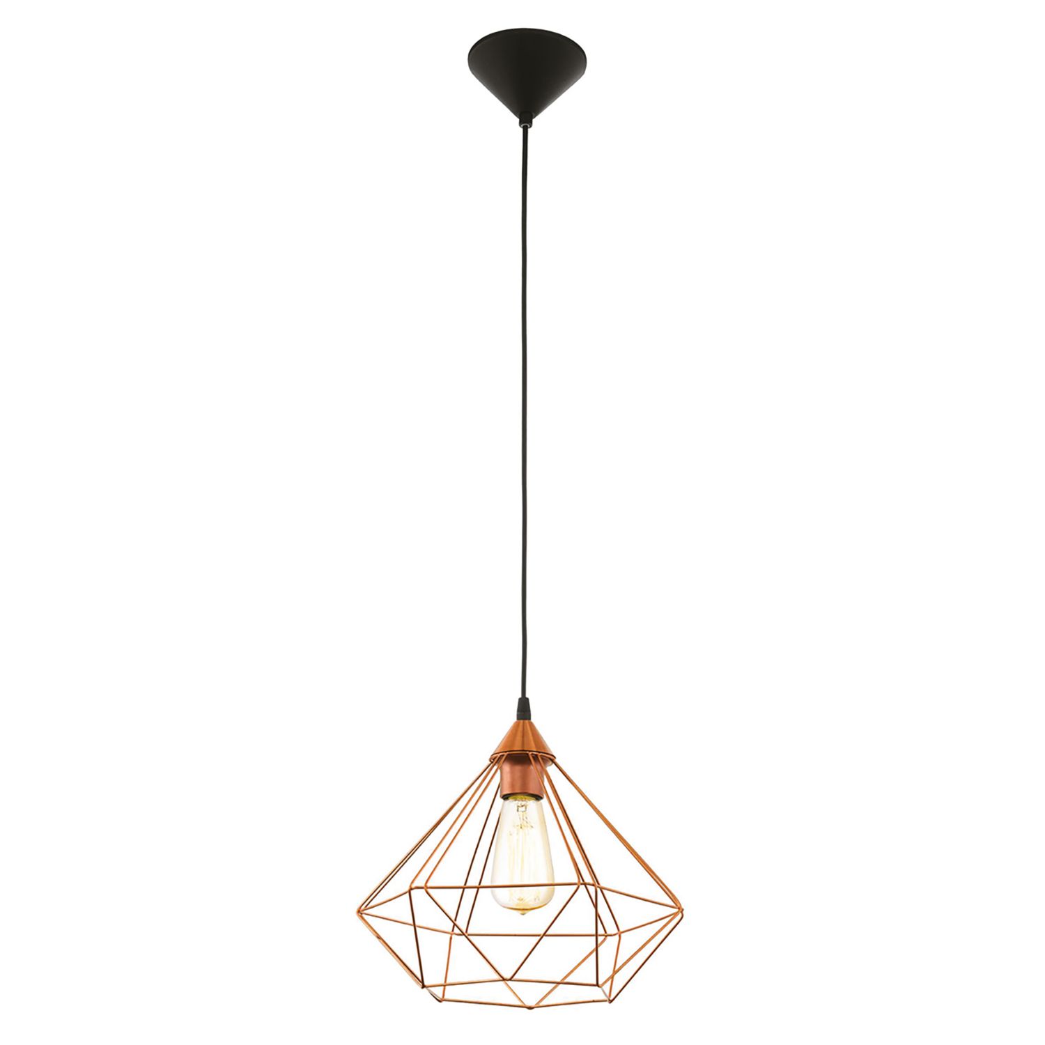 Eglo Tarbes Single Pendant Light Copper (717PL)