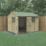 Forest Beckwood 9' 6" x 8' (Nominal) Reverse Apex Shiplap Timber Shed with Base