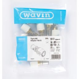Wavin Tigris  Multi-Layer Composite Press-Fit Adapting Coupler to Hep2O 16mm x 15mm 10 Pack