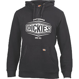 Dickies Rockfield Sweatshirt Hoodie Black Small 36-37" Chest