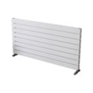 Ximax Oceanus 595mm x 1200mm 3949BTU White Horizontal Designer Radiator