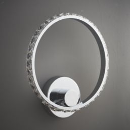 Quay Design Reena LED Integrated Wall Light Chrome 6W 580lm