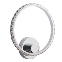 Quay Design Reena LED Integrated Wall Light Chrome 6W 580lm