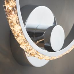 Quay Design Reena LED Integrated Wall Light Chrome 6W 580lm