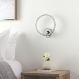 Quay Design Reena LED Integrated Wall Light Chrome 6W 580lm