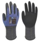 Wonder Grip WG-1875 Dexcut Cut-Resistant Gloves Blue X Large