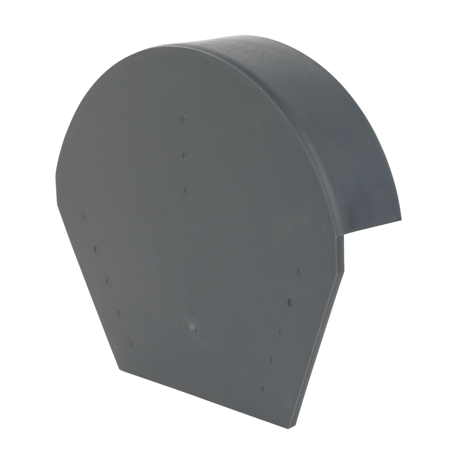 Glidevale Protect Grey Universal Dry Verge Half Round Ridge Caps 2 Pack (7180J)