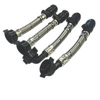 Salamander Pumps 15mm x ¾" Angled & Straight Anti-Vibration Couplers 4 Pcs