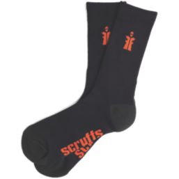 Scruffs  Worker Socks Black 7-9.5 3 Pairs