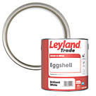 Leyland Trade Eggshell Paint Brilliant White 2.5Ltr