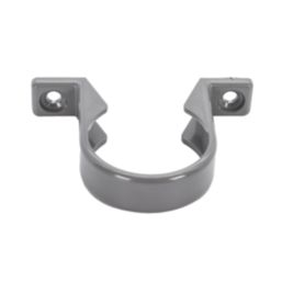 FloPlast  Pipe Clips Grey 40mm 20 Pack