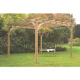 Forest Ultimate 10' x 10' (Nominal) Flat Timber Pergola