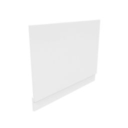 Straight Bath End Panel 700mm White Gloss