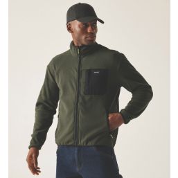 Regatta Frankie Full Zip Fleece Dark Khaki Small 41.7" Chest
