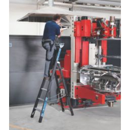 Zarges Aluminium 2.26m 6 Step Platform Step Ladder