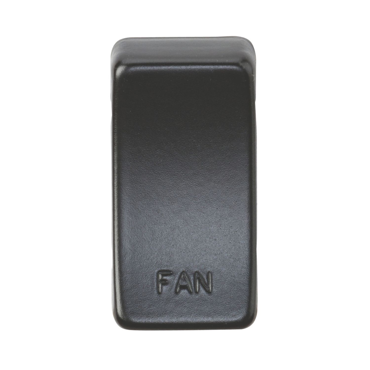 Knightsbridge 'FAN' Switch Cover Matt Black (718CR)