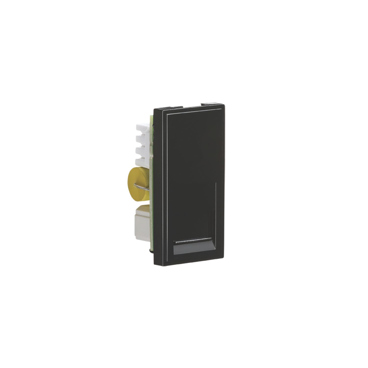 Knightsbridge Modular Master Telephone Socket Black with Black Inserts (718CT)