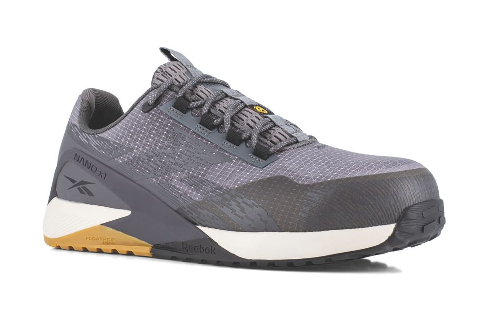 Reebok Nano X1 Adventure Size 7 Grey Water-Resistant Safety