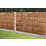 Forest Vertical Board Closeboard  Garden Fencing Panel Dark Brown 6' x 4' Pack of 20