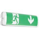 Saxby Sight Plus Maintained Emergency LED Exit Bulkhead with Down Arrow 2W 136lm