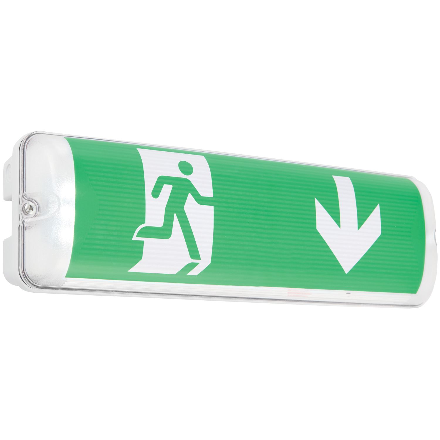 Saxby Sight Plus Maintained Emergency LED Exit Bulkhead with Down Arrow 2W 136lm (718FT)