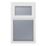 Crystal  Top Opening Obscure Triple-Glazed Casement White uPVC Window 610mm x 1040mm