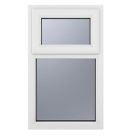 Crystal  Top Opening Obscure Triple-Glazed Casement White uPVC Window 610mm x 1040mm