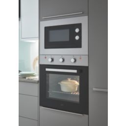 Cooke & Lewis  Built-In Single Electric Fan Oven Brushed Stainless Steel 595mm x 595mm