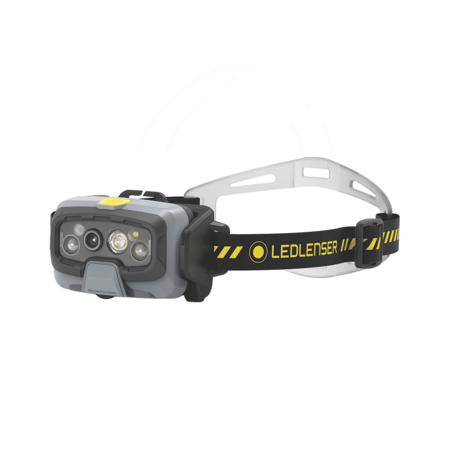 LEDlenser HF8R Work Rechargeable LED Head Lamp Black/Yellow 1600lm (718RA)