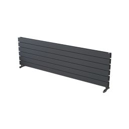 Ximax Oceanus 445mm x 1500mm 3901BTU Anthracite Horizontal Designer Radiator