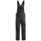 Snickers 6051 - Stretch Bib & Brace Overalls Black Small / Medium 33" W 32" L