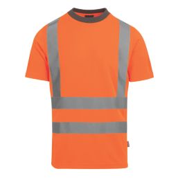 Regatta Pro Contract Short Sleeve Hi-Vis T-Shirt Orange 3X Large 50" Chest