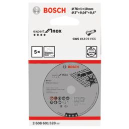 Bosch Expert Metal Cutting Discs 76mm (3") x 10mm 5 Pack