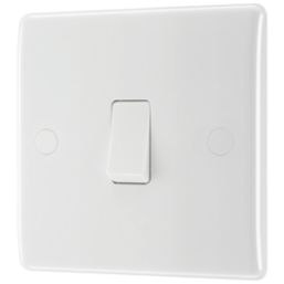 British General 800 Series 20A 16AX 1-Gang 1-Way Light Switch  White