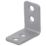 Magnodur Chair Brackets Silver 25mm x 25mm x 15mm 10 Pack