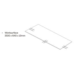 Mariz  Antique Rust Composite Kitchen Worktop 640mm x 1500mm x 12mm