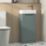 Memo Bathroom Vanity Unit with Basin Matt Dark Green 397mm x 210mm x 860mm