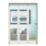 Green & Taylor  3-Door 1-Clear Light Primed White Wooden Shaker Internal Bi-Fold Door 2060mm x 1446mm