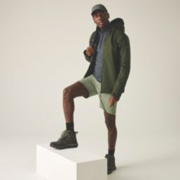 Regatta Birchdale II Waterproof Jacket Dark Khaki / Black Medium Size 45" Chest