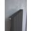 Kudox AluLite Flat 1800mm x 470mm 3897BTU Black Vertical Designer Radiator