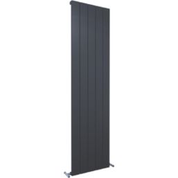 Kudox AluLite Flat 1800mm x 470mm 3897BTU Black Vertical Designer Radiator