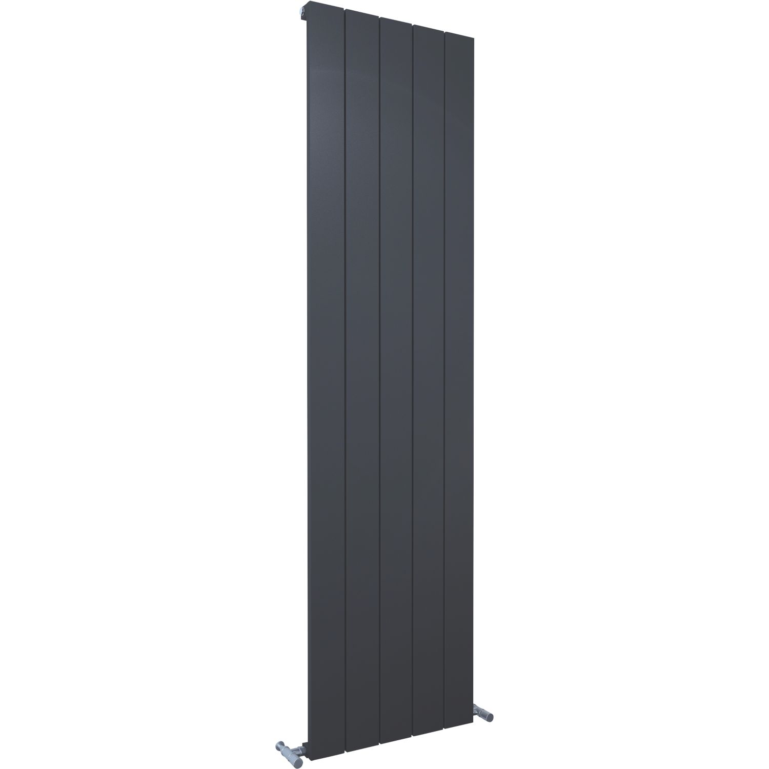 Kudox AluLite Flat 1800mm x 470mm 3897BTU Black Vertical Designer Radiator (719FH)