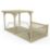 Forest Ultima 16' x 8' (Nominal) Flat Pergola & Decking Kit with 2 x Balustrades (3 Posts)